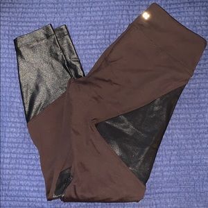 Brown and black Koral leggings size medium